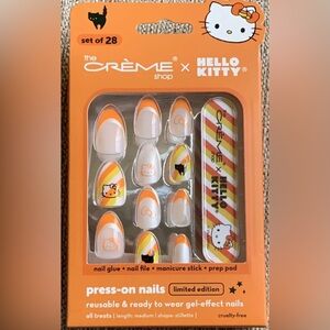 NWT The Crème Shop X Hello Kitty Halloween Press On Nails